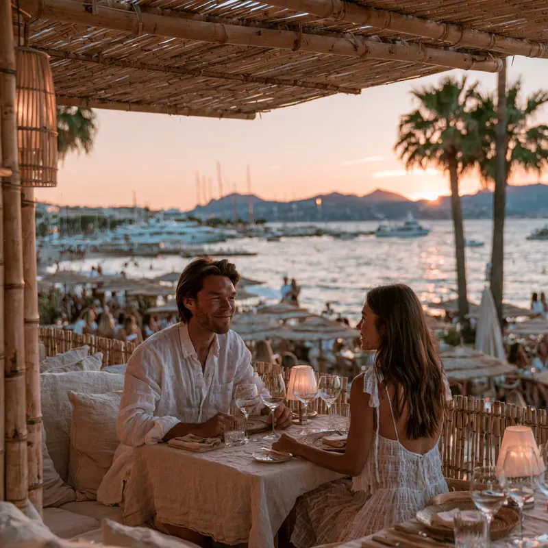 Cannes Coastal Dining Inspiration Shots