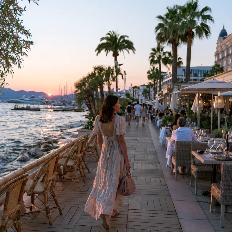 Cannes Coastal Dining Inspiration Shots