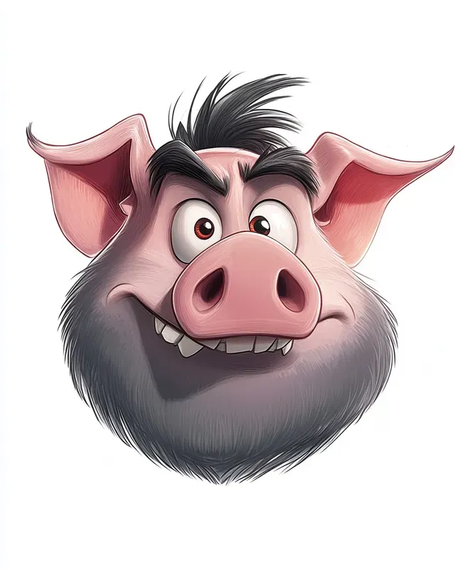Grotesque Cartoon Animal Caricatures