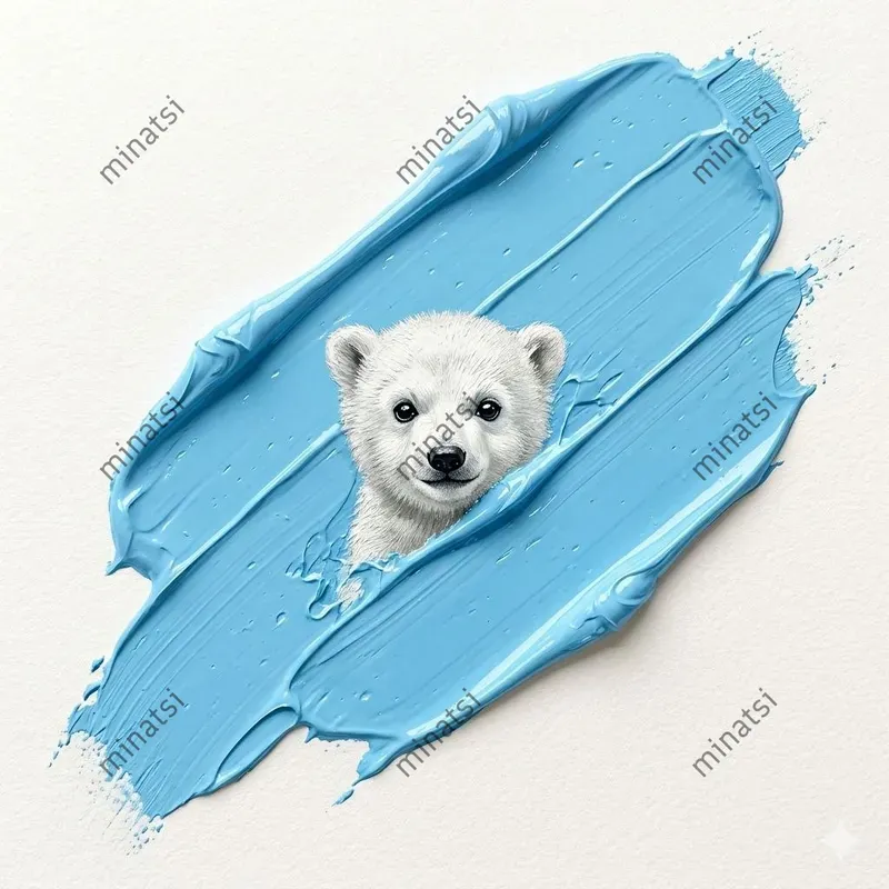 Impasto Baby Animal Wall Art