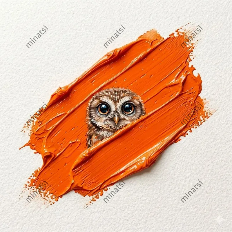 Impasto Baby Animal Wall Art