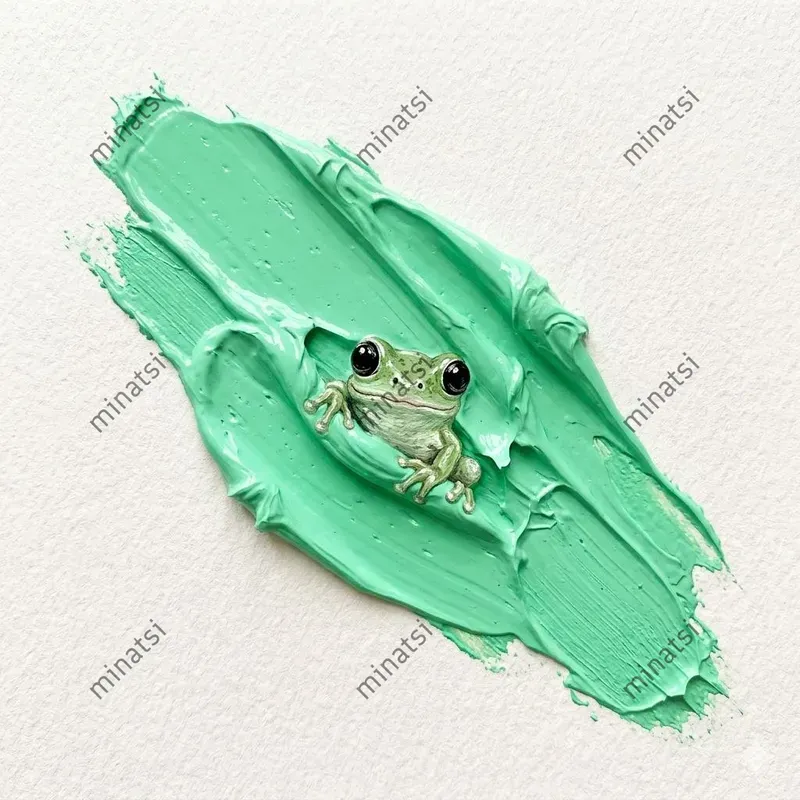 Impasto Baby Animal Wall Art