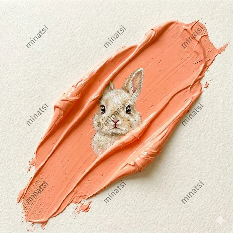 Impasto Baby Animal Wall Art