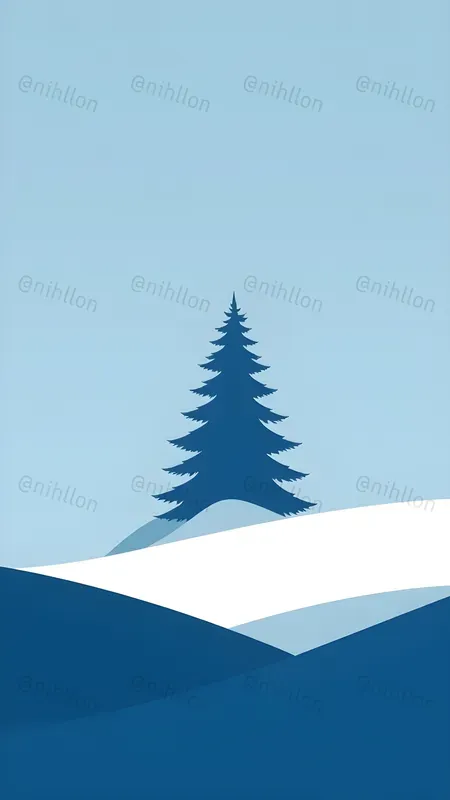 Minimalist Winter Smartphone Wallpapers