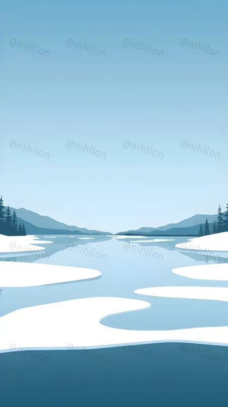 Minimalist Winter Smartphone Wallpapers
