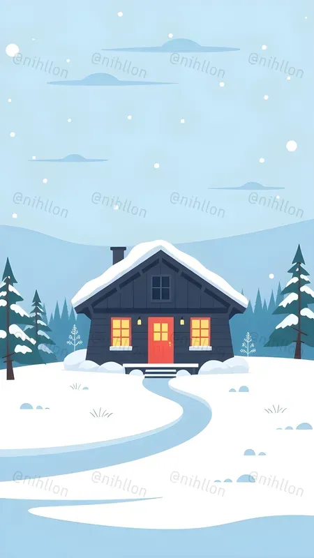 Minimalist Winter Smartphone Wallpapers