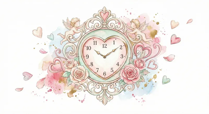 Valentines Romantic Watercolor Clipart