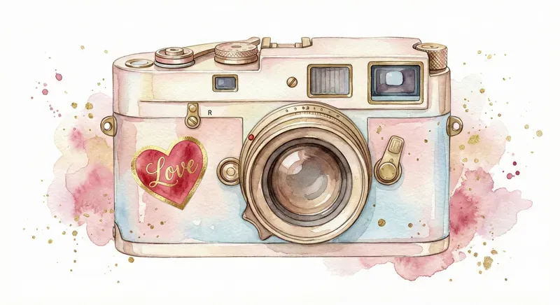 Valentines Romantic Watercolor Clipart