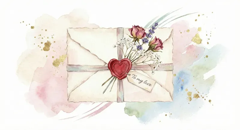 Valentines Romantic Watercolor Clipart