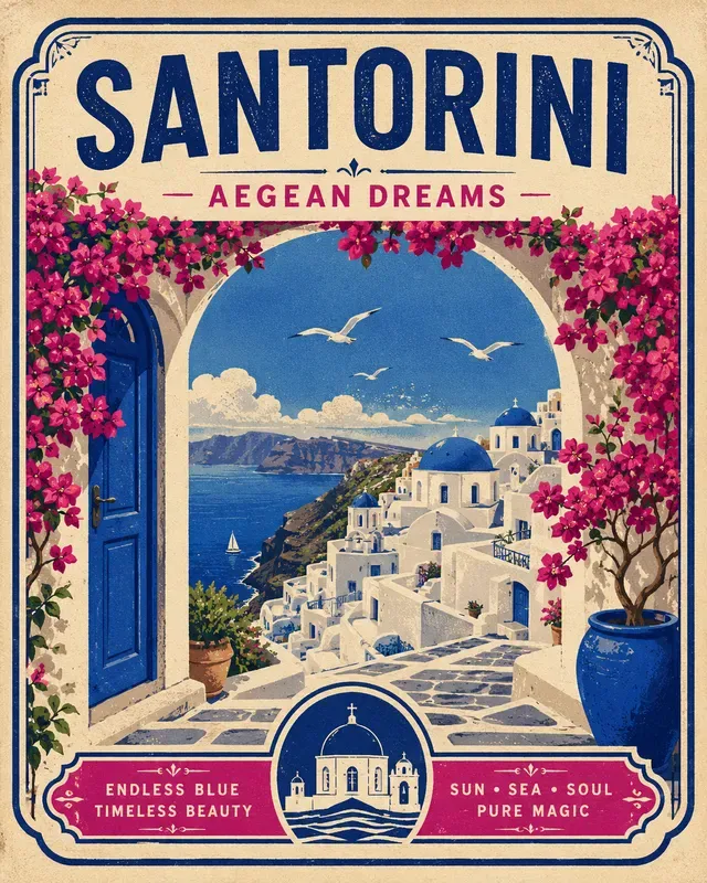Vintage Travel Label Poster Makers