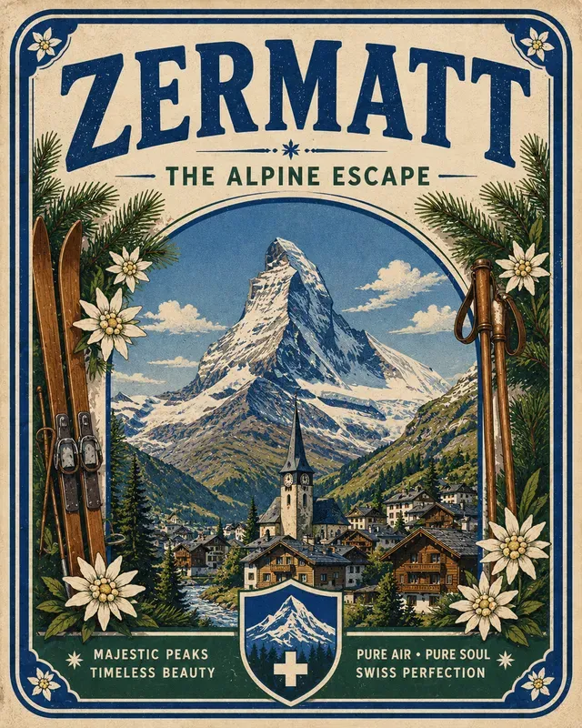 Vintage Travel Label Poster Makers