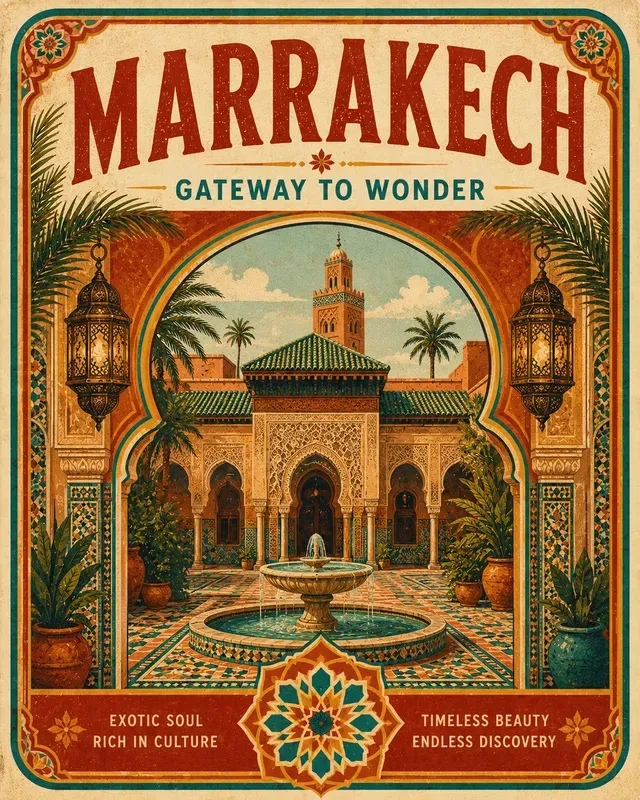 Vintage Travel Label Poster Makers