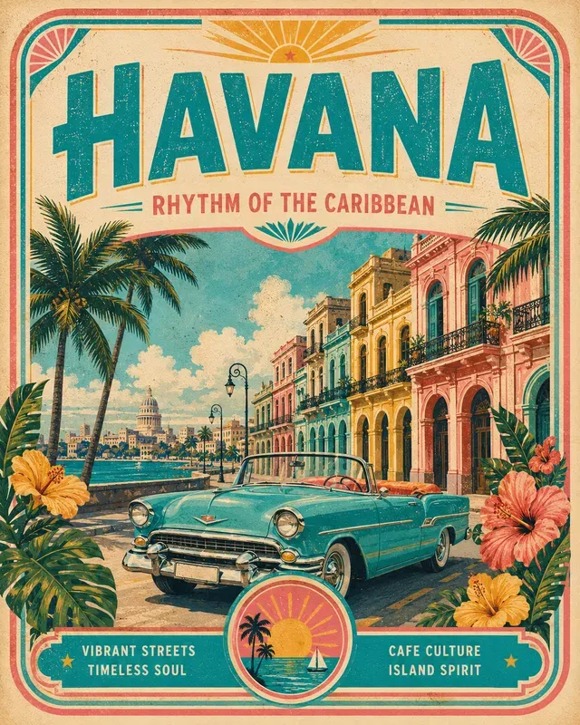 Vintage Travel Label Poster Makers