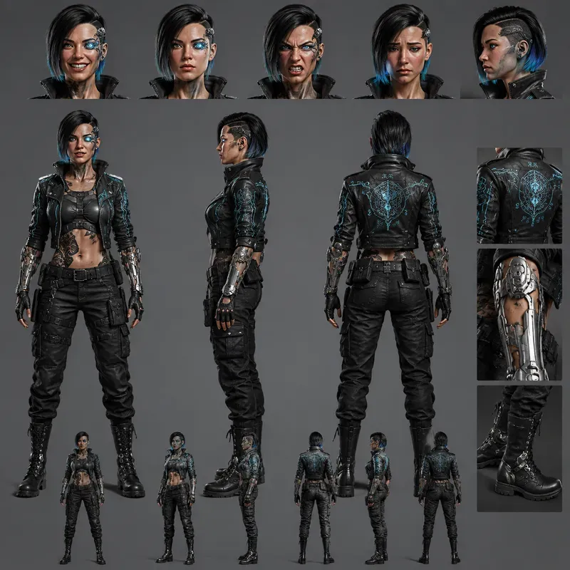 Character Design Turnaround Sheets