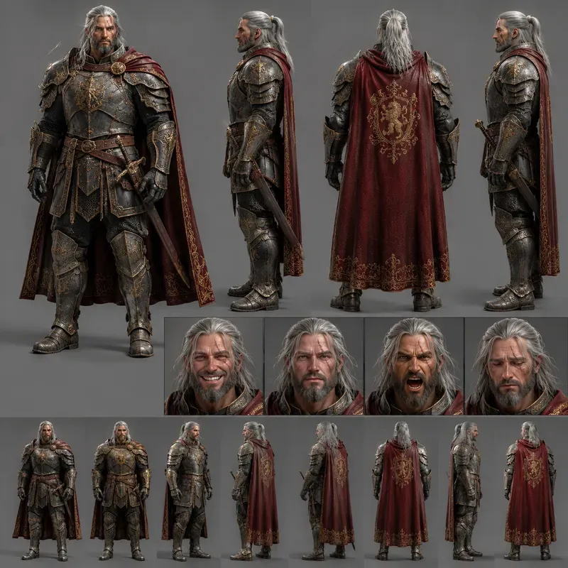 Character Design Turnaround Sheets