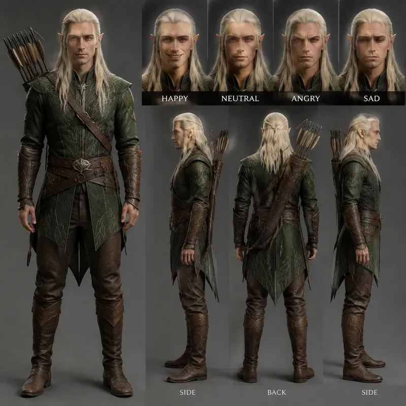 Character Design Turnaround Sheets