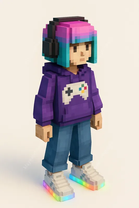 Retro Voxel Characters