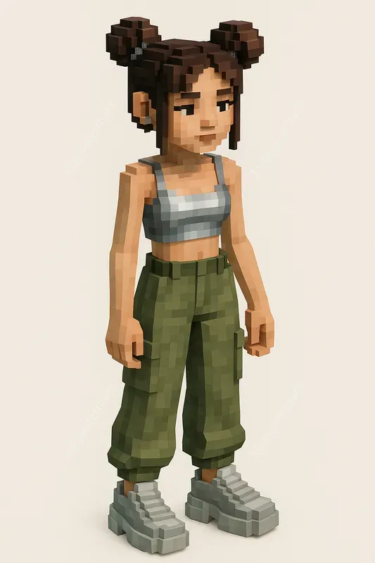 Retro Voxel Characters