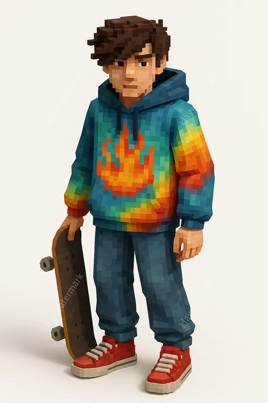 Retro Voxel Characters