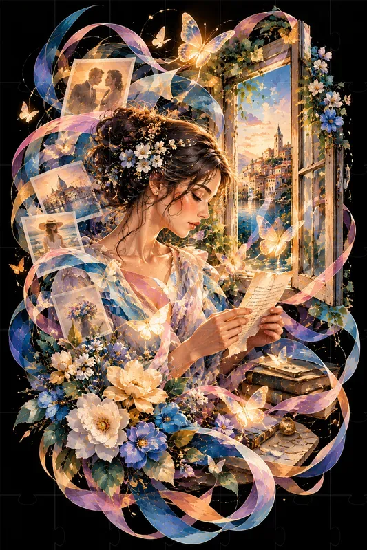 Romantic Dreamscape Abstract Art