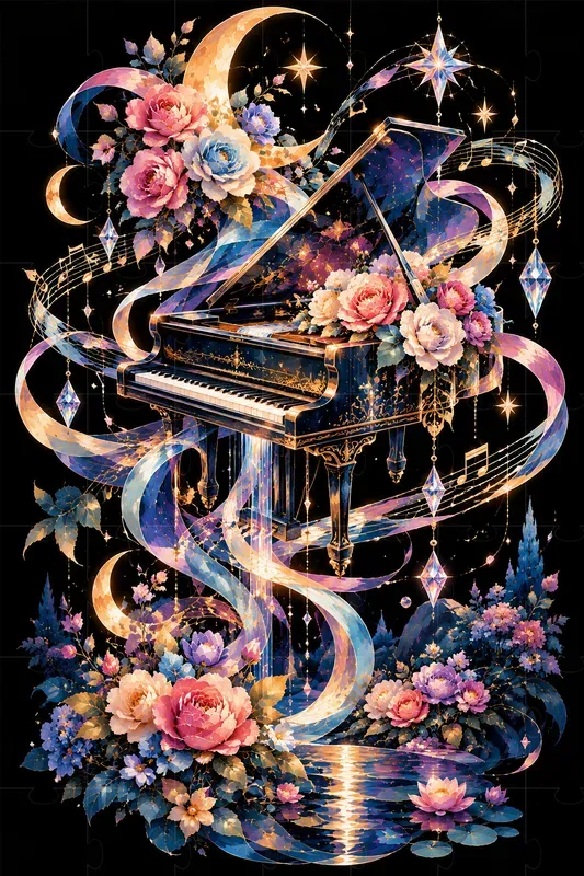 Romantic Dreamscape Abstract Art