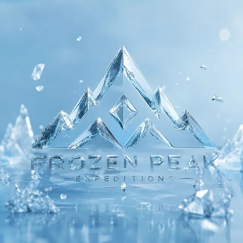Frozen Crystal Logo Aesthetics