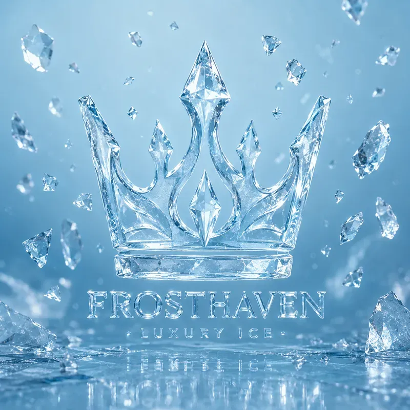 Frozen Crystal Logo Aesthetics