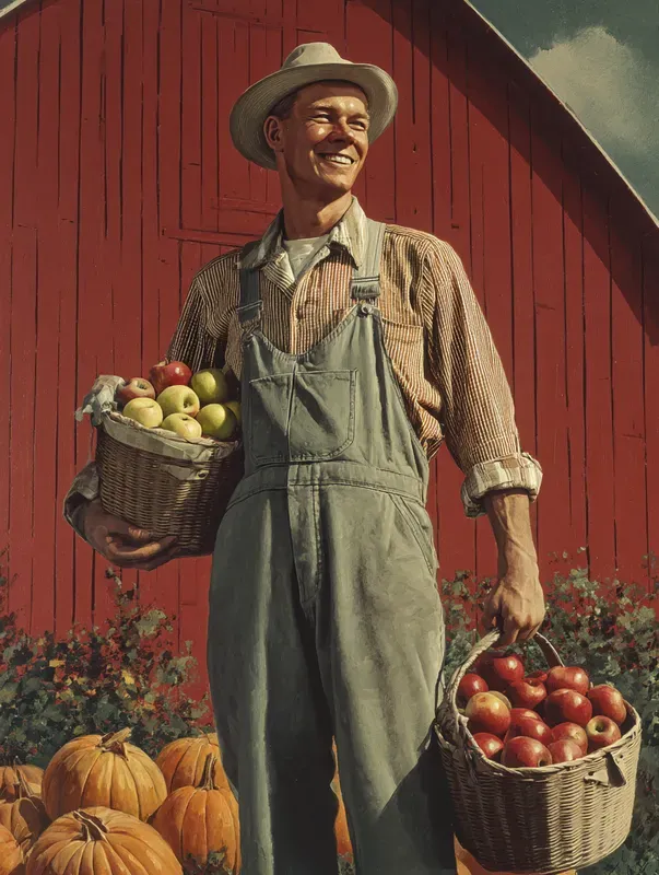 Autumn Harvest Retro Wall Art Posters