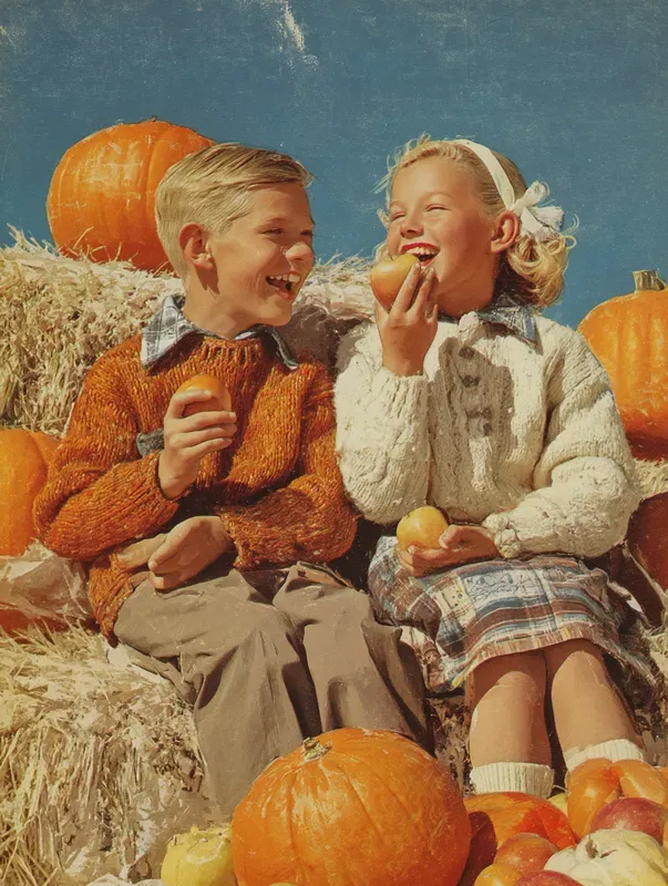 Autumn Harvest Retro Wall Art Posters