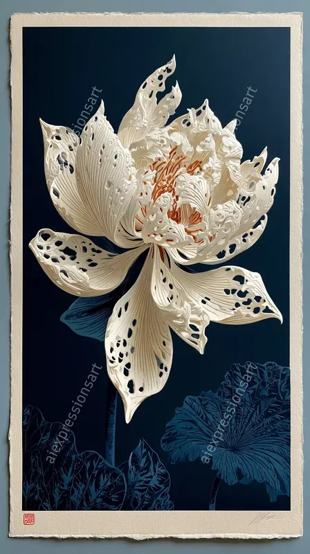 Intricate Linocut And Block Print Art