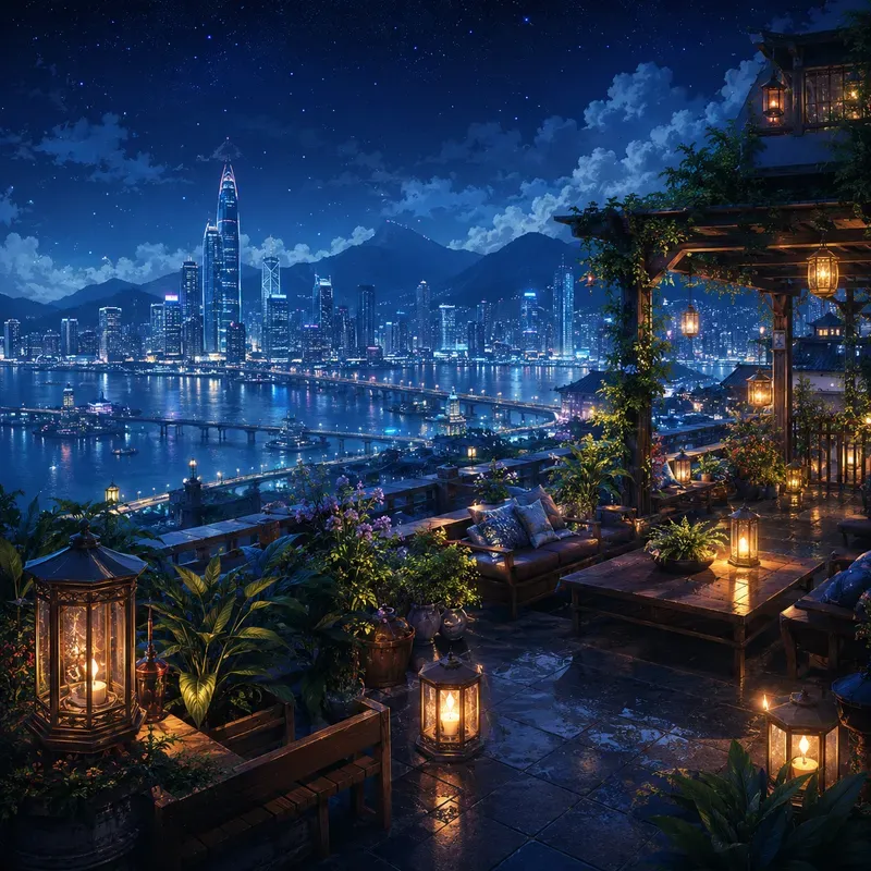 Midnight Cityscape Dreams