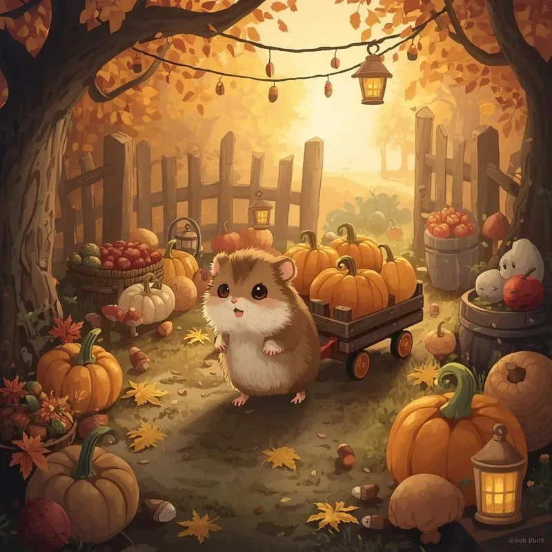 Funny Pumpkin Patch Pets