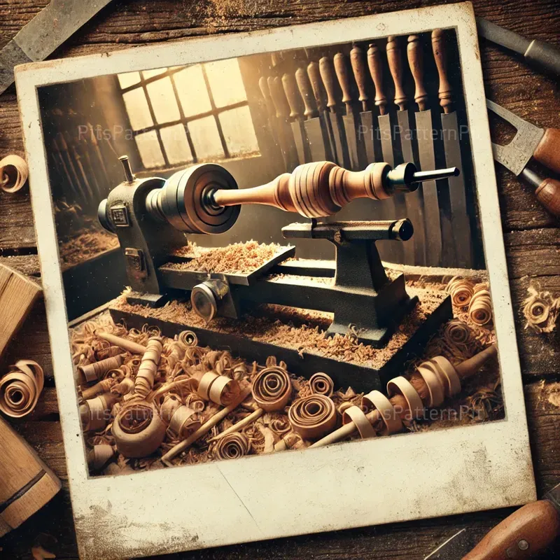 Vintage Polaroidstyle Rustic Tool Scenes
