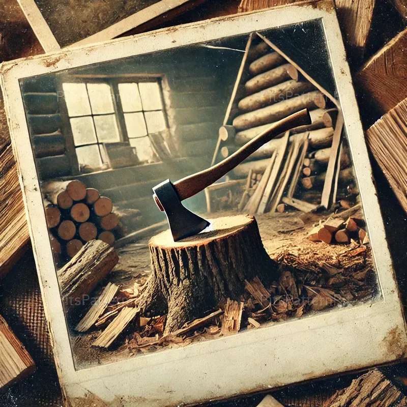 Vintage Polaroidstyle Rustic Tool Scenes