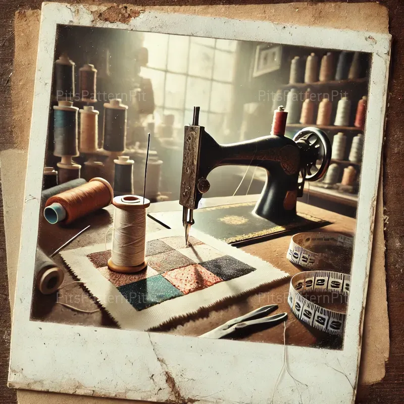 Vintage Polaroidstyle Rustic Tool Scenes