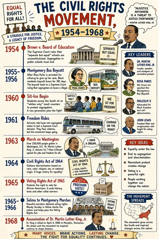 Us History Timelines Sketchnotes