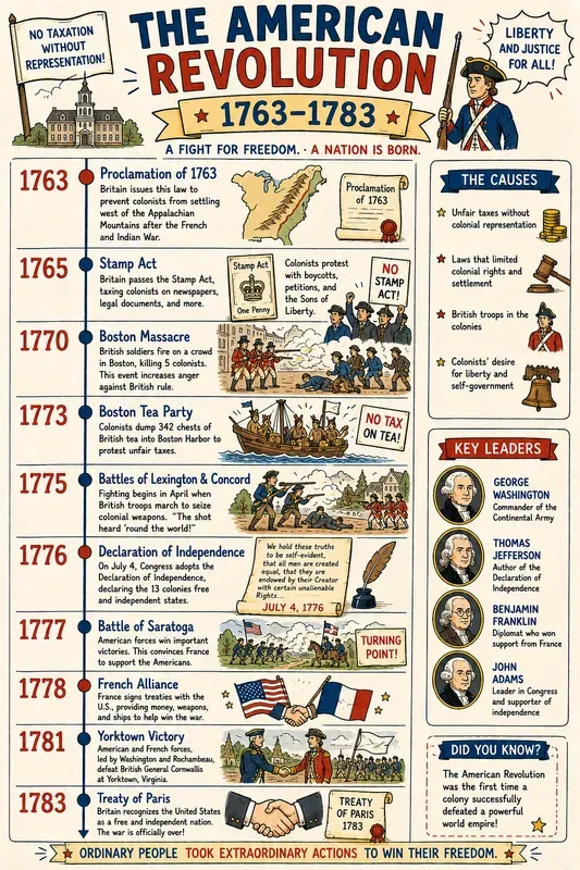 Us History Timelines Sketchnotes