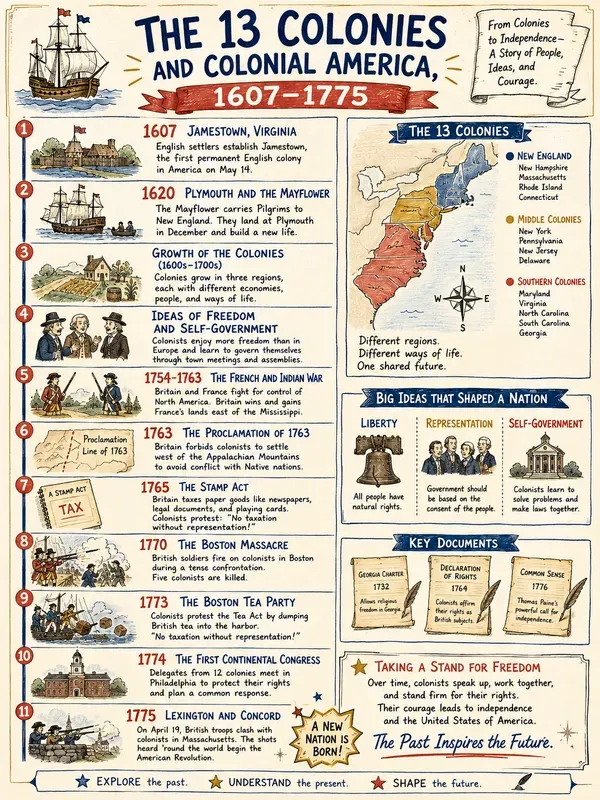 Us History Timelines Sketchnotes