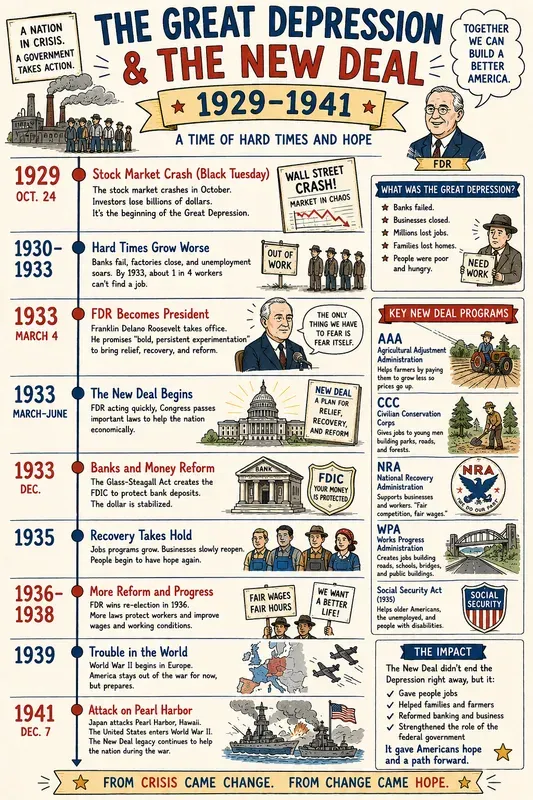 Us History Timelines Sketchnotes