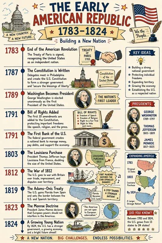 Us History Timelines Sketchnotes