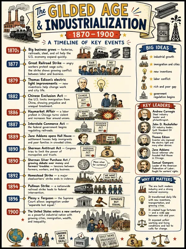 Us History Timelines Sketchnotes