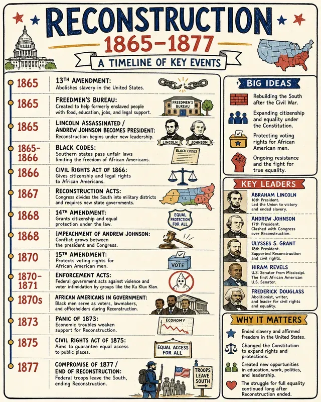 Us History Timelines Sketchnotes