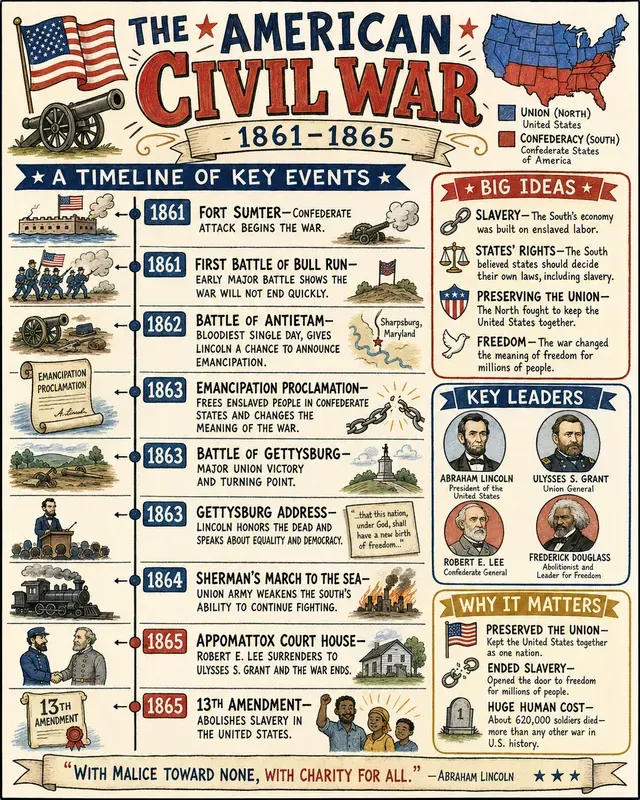 Us History Timelines Sketchnotes