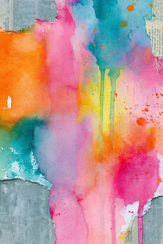 Watercolor Mixed Media Journal Pages