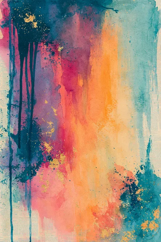 Watercolor Mixed Media Journal Pages