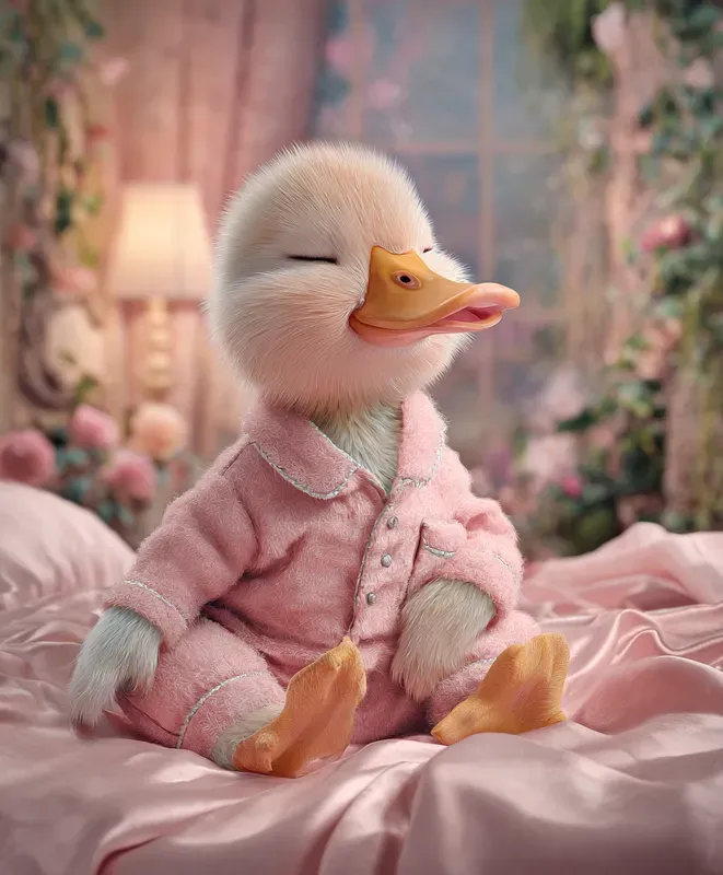 Dreamy Baby Animals In Pajamas