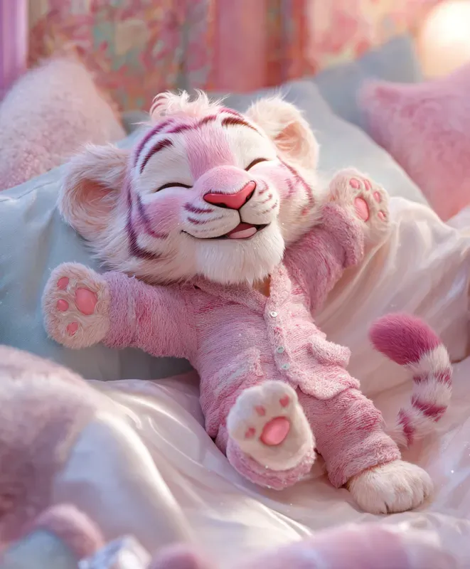 Dreamy Baby Animals In Pajamas