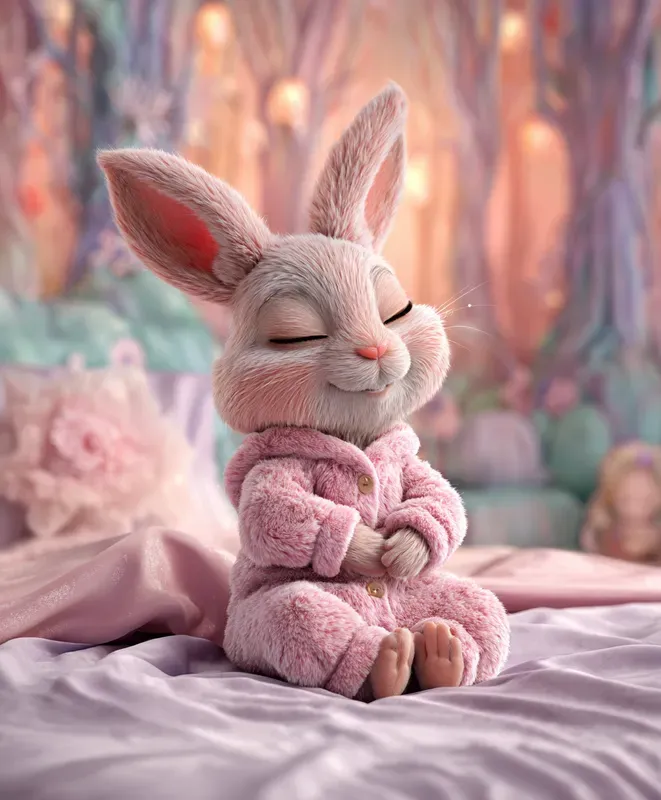 Dreamy Baby Animals In Pajamas