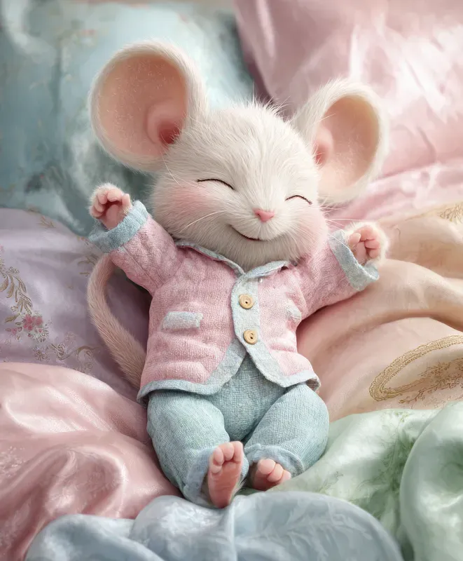 Dreamy Baby Animals In Pajamas