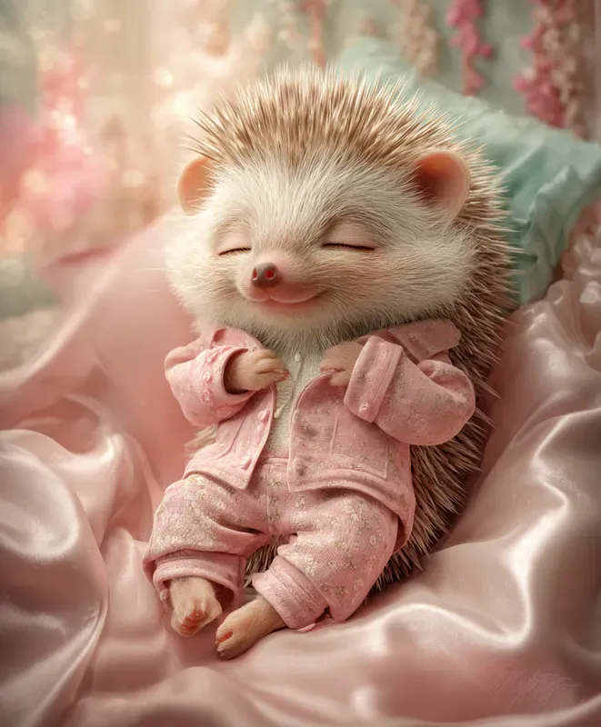 Dreamy Baby Animals In Pajamas